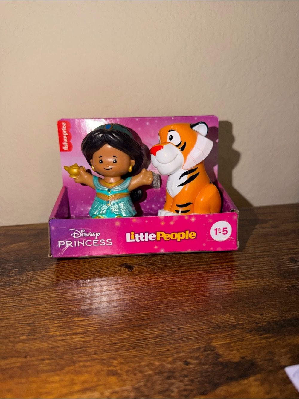 Fisher-Price Little People Disney Princess Jasmine Figure with Orange Tiger